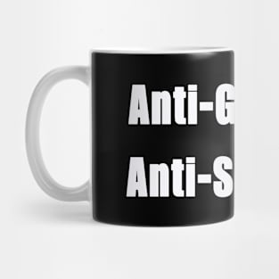 Anti-GENOCIDE ≠ Anti-Semitism - White - Front Mug